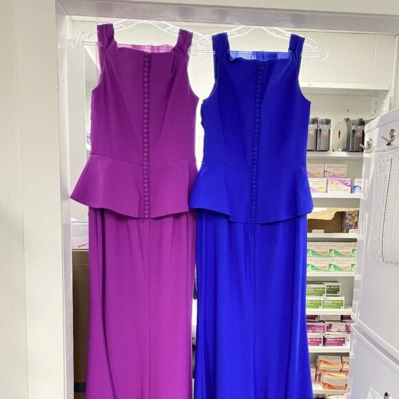 NWT Gia Franco 12012 Mother of the Bride Dress Royal Blue Size 8 - Picture 9 of 10